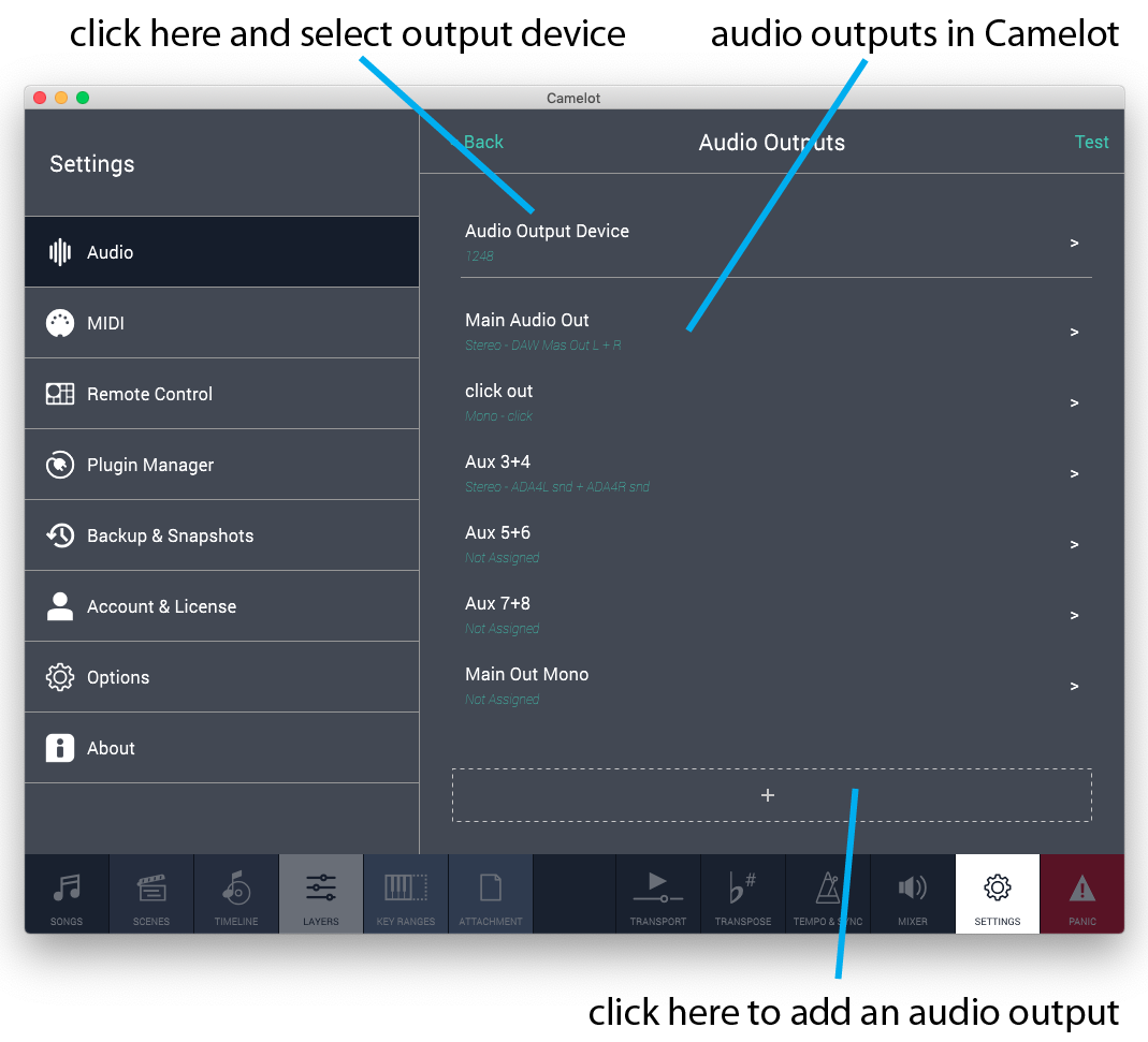 Audio modeling Support Camelot Tutorial 2 Getting Started